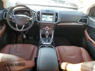 2017 Ford Edge Titanium with VIN 2FMPK4K81HBC43874, listed as a Copart auction lot 47468535 with 91,585 mi miles and Salvage Title. Bid and sale history available at carsss.com. Image 8.