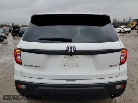 2021 Honda Passport EX-L z VIN 5FNYF8H55MB041554, wystawiony jako Copart lot #42879195 z przebiegiem 33 597 mil mil oraz Szkoda całkowita • Salvage title. Historia ofert i sprzedaży dostępna na DreamBid. Obrazek 6.
