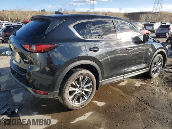 2019 Mazda CX-5 Signature with VIN JM3KFBEY4K0606252, listed as a Copart auction lot 46624995 with 84,965 mi miles and Salvage Title. Bid and sale history available at carsss.com. Image 3.