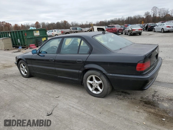 2001 BMW 7 Series 740i with VIN WBAGG83431DN84358, listed as a Copart auction lot 78825624 with 220,545 mi miles and Clean title. Bid and sale history available at DreamBid. Image 2.
