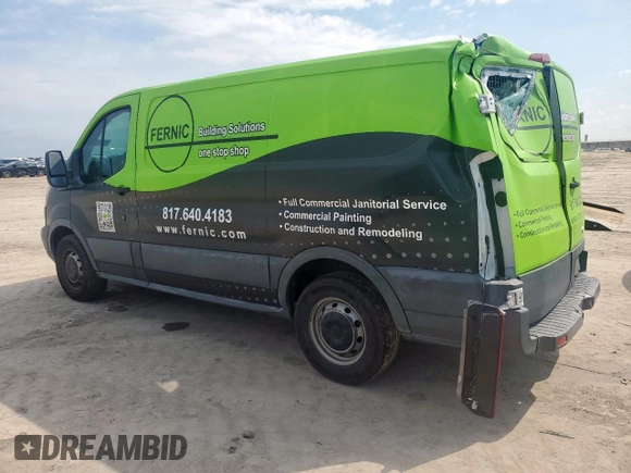 2015 Ford Transit Cargo with VIN 1FTNE1ZM6FKA10483, listed as a Copart auction lot 60918755 with 333,904 mi miles and Salvage title. Bid and sale history available at DreamBid. Image 2.