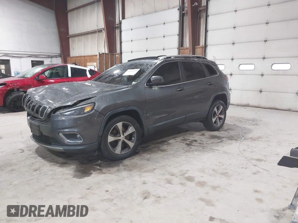 2019 Jeep Cherokee Limited with VIN 1C4PJMDX0KD447210, listed as a IAAI auction lot 42168429 with 51,408 mi miles and . Bid and sale history available at DreamBid. Image 18.