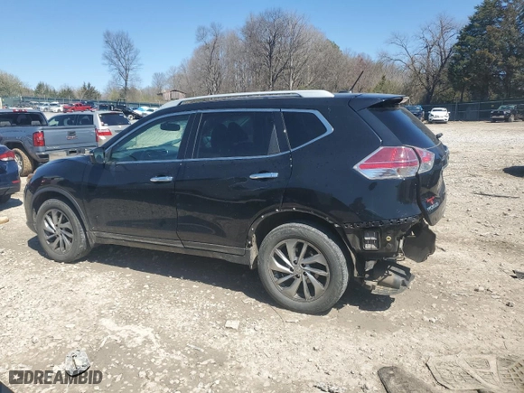 2015 Nissan Rogue SL with VIN 5N1AT2MVXFC863923, listed as a Copart auction lot 49902035 with 129,578 mi miles and Salvage Title. Bid and sale history available at carsss.com. Image 2.
