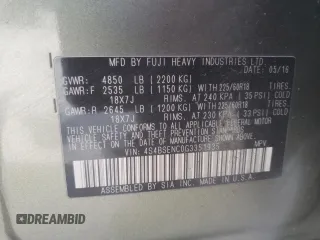 2016 Subaru Outback Limited with VIN 4S4BSENC0G3351935, listed as a Copart auction lot 63850905 with 146,707 mi miles and Salvage title. Bid and sale history available at DreamBid. Image 13.
