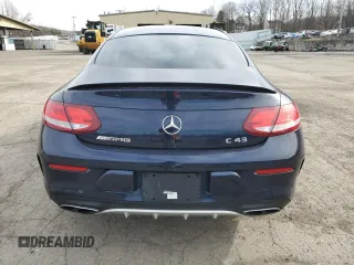 2017 Mercedes-Benz C 43 AMG with VIN WDDWJ6EB0HF439265, listed as a Copart auction lot 51828385 with Not provided miles and Salvage title. Bid and sale history available at DreamBid. Image 6.