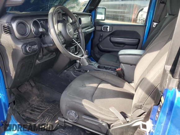 2021 Jeep Wrangler Sport S with VIN 1C4GJXAG2MW762104, listed as a Copart auction lot 46620845 with 56,799 mi miles and Salvage Title. Bid and sale history available at DreamBid. Image 7.