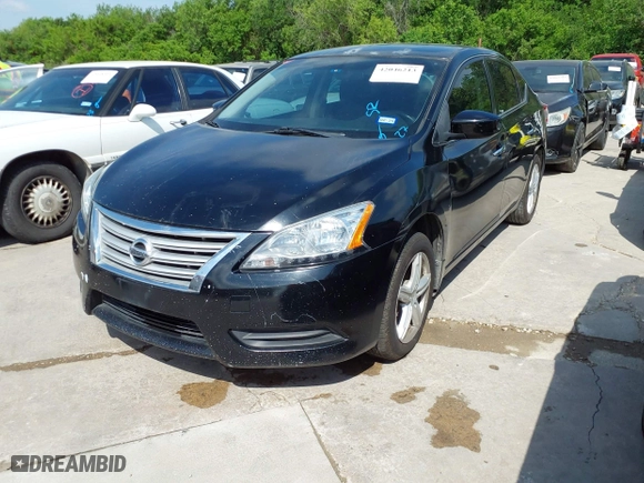 2015 Nissan Sentra S with VIN 3N1AB7AP0FY285741, listed as a IAAI auction lot 42046213 with 115,769 mi miles. Bid and sale history available at carsss.com. Image 2.