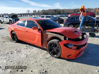2021 Dodge Charger GT with VIN 2C3CDXHG2MH661448, listed as a Copart auction lot 88794705 with 62,194 mi miles and Salvage Title. Bid and sale history available at DreamBid. Image 4.