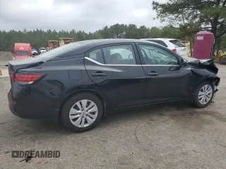 2025 Nissan Sentra S z VIN 3N1AB8BV4SY222249, wystawiony jako Copart lot #51528465 z przebiegiem 10 066 mil mil oraz Szkoda całkowita • Salvage title. Historia ofert i sprzedaży dostępna na DreamBid. Obrazek 3.