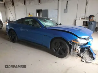 2021 Ford Mustang GT with VIN 1FA6P8CF5M5145196, listed as a Copart auction lot 58097725 with 29,413 mi miles and Salvage title. Bid and sale history available at DreamBid. Image 4.