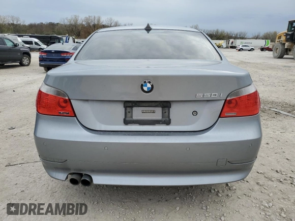 2006 BMW 5 Series 550i with VIN WBANB53526CP02300, listed as a Copart auction lot 80084714 with Not Provided miles and Salvage Title. Bid and sale history available at DreamBid. Image 6.
