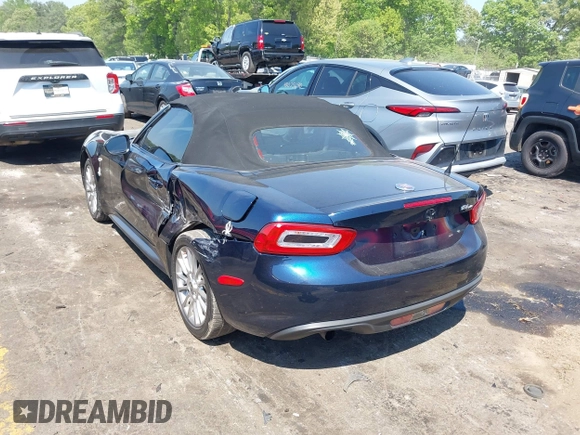 2018 FIAT 124 Spider Classica with VIN JC1NFAEK1J0136558, listed as a IAAI auction lot 42065716 with 67,000 mi miles and . Bid and sale history available at DreamBid. Image 3.