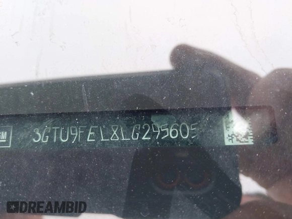 2020 GMC Sierra 1500 Denali with VIN 3GTU9FEL8LG295605, listed as a IAAI auction lot 41922060 with 65,561 mi miles and . Bid and sale history available at DreamBid. Image 9.
