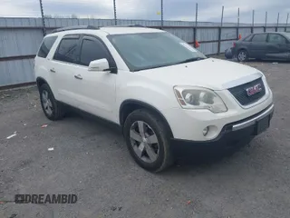 2011 GMC Acadia SLT1 with VIN 1GKKRRED1BJ201468, listed as a IAAI auction lot 41865106 with 210,244 mi miles. Bid and sale history available at carsss.com. Image 1.