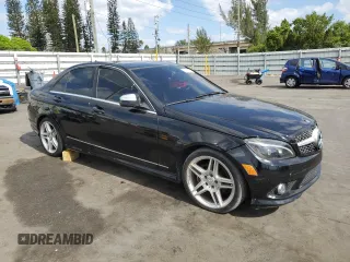 2008 Mercedes-Benz C 300 Sport with VIN WDDGF54X28R018336, listed as a Copart auction lot 54713545 with 133,339 mi miles and Salvage Title. Bid and sale history available at DreamBid. Image 4.