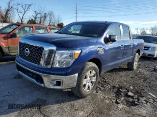 2017 Nissan Titan S with VIN 1N6AA1EJ1HN542129, listed as a Copart auction lot 80027693 with 117,455 mi miles and Salvage Title. Bid and sale history available at carsss.com. Image 1.