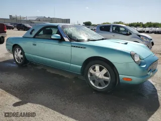 2002 Ford Thunderbird w/Hardtop Premium with VIN 1FAHP60A92Y127222, listed as a Copart auction lot 52820035 with 112,941 mi miles and Clean Title. Bid and sale history available at carsss.com. Image 4.