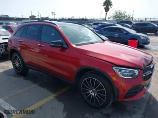 2021 Mercedes-Benz GLC with VIN W1N0G8DBXMV265290, listed as a IAAI auction lot 41593963 with 41,859 mi miles. Bid and sale history available at carsss.com. Image 1.