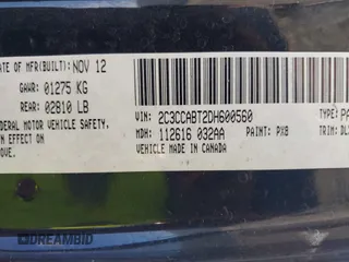 2013 Chrysler 300 with VIN 2C3CCABT2DH600560, listed as a IAAI auction lot 41725688 with 158,397 mi miles. Bid and sale history available at carsss.com. Image 9.
