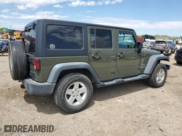 2015 Jeep Wrangler Unlimited Sport with VIN 1C4BJWDG4FL766904, listed as a Copart auction lot 58126555 with 68,400 mi miles and Salvage title. Bid and sale history available at DreamBid. Image 3.