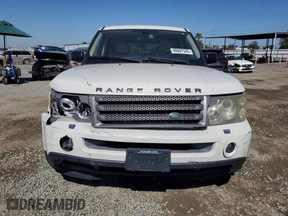 2008 Land Rover Range Rover Sport HSE with VIN SALSK25488A129239, listed as a Copart auction lot 48887535 with 205,090 mi miles and Salvage Title. Bid and sale history available at carsss.com. Image 5.