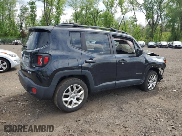 2017 Jeep Renegade Latitude with VIN ZACCJBBB9HPE93266, listed as a Copart auction lot 57119715 with 118,596 mi miles and Non repairable. Bid and sale history available at DreamBid. Image 3.