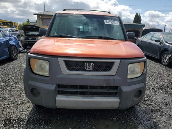 2004 Honda Element EX with VIN 5J6YH28684L029955, listed as a Copart auction lot 51153595 with 306,027 mi miles and Salvage title. Bid and sale history available at DreamBid. Image 5.