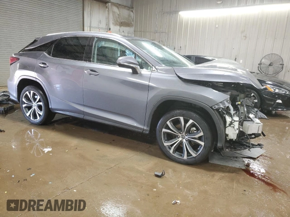 2022 Lexus RX 350 with VIN 2T2HZMDA8NC309467, listed as a Copart auction lot 49897385 with 36,795 mi miles and Salvage Title. Bid and sale history available at DreamBid. Image 4.