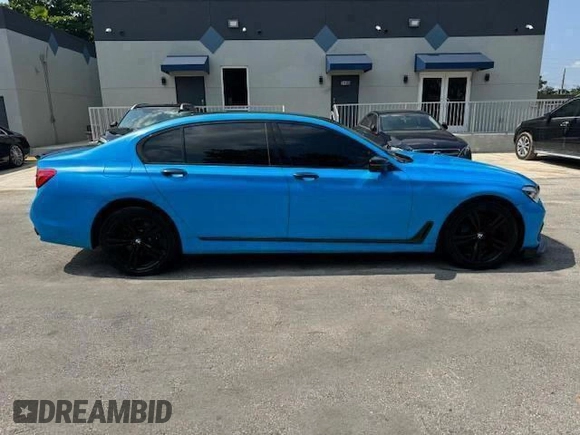 2017 BMW 7 Series 750i with VIN WBA7F0C34HGM22159, listed as a Copart auction lot 50847125 with 79,952 mi miles and Salvage title. Bid and sale history available at DreamBid. Image 13.