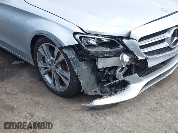 2017 Mercedes-Benz C 300 with VIN WDDWF4JB0HR221658, listed as a IAAI auction lot 40608119 with Not Provided miles and . Bid and sale history available at carsss.com. Image 6.