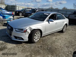 2013 Audi A4 Premium with VIN WAUBFAFL4DA159793, listed as a Copart auction lot 51822465 with 58,807 mi miles and Salvage Title. Bid and sale history available at carsss.com. Image 1.
