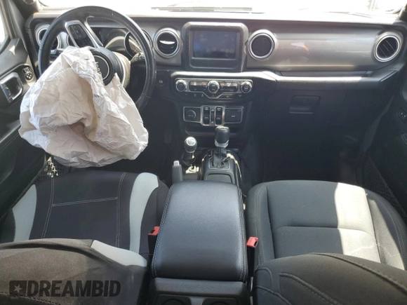 2021 Jeep Wrangler Unlimited Sahara with VIN 1C4HJXEN3MW592171, listed as a Copart auction lot 62216705 with 85,257 mi miles and Salvage title. Bid and sale history available at DreamBid. Image 8.