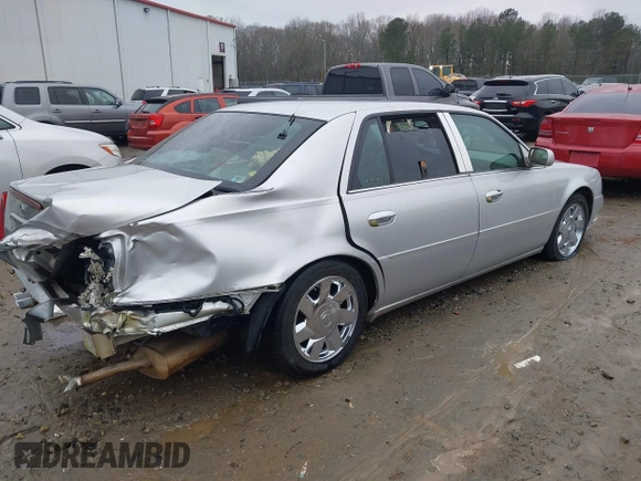 2002 Cadillac DeVille DTS with VIN 1G6KF57992U220129, listed as a IAAI auction lot 41426014 with 1 mi miles. Bid and sale history available at carsss.com. Image 4.