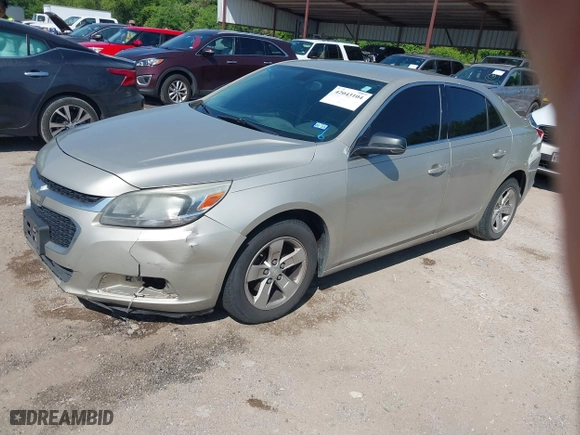 2015 Chevrolet Malibu LS with VIN 1G11B5SL3FF338722, listed as a IAAI auction lot 42043104 with 162,098 mi miles. Bid and sale history available at carsss.com. Image 2.