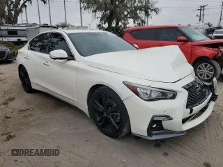 2021 Infiniti Q50 Signature Edition с VIN JN1EV7CP5MM705919, выставлен на аукционе Copart как лот 85434624 с пробегом 47 145 миль миль и Списание • Salvage title. История ставок и продаж доступна на DreamBid. Изображение 4.