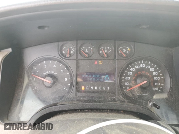 2010 Ford F-150 XL with VIN 1FTMF1C80AKB32382, listed as a Copart auction lot 49377225 with 174,520 mi miles and Salvage Title. Bid and sale history available at carsss.com. Image 9.