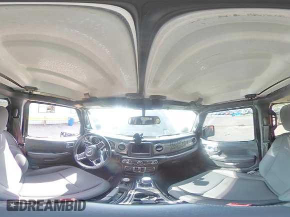 2020 Jeep Wrangler Unlimited Sahara with VIN 1C4HJXEN0LW213643, listed as a Copart auction lot 53343675 with 95,373 mi miles and Salvage title. Bid and sale history available at DreamBid. Image 14.