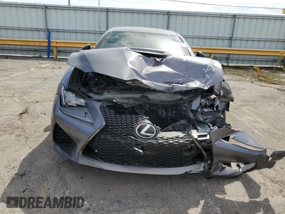 2015 Lexus RC F with VIN JTHHP5BCXF5001296, listed as a Copart auction lot 56637605 with Not provided miles and Salvage title. Bid and sale history available at DreamBid. Image 5.