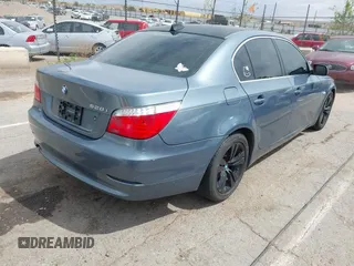 2009 BMW 5 Series 528i with VIN WBANU53539C117465, listed as a IAAI auction lot 42200311 with 158,155 mi miles and . Bid and sale history available at carsss.com. Image 4.