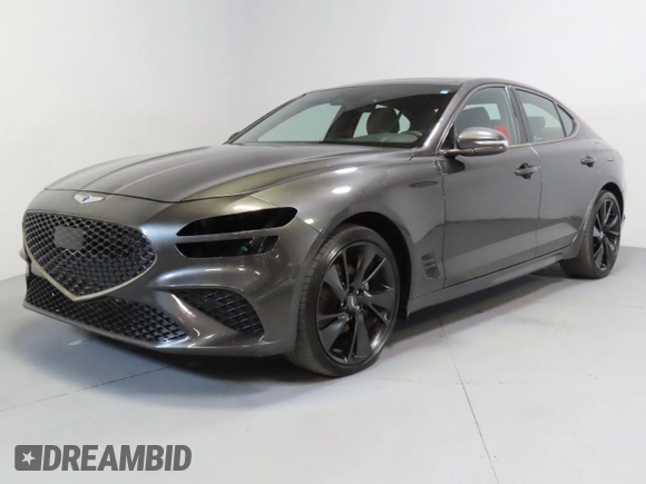 2023 Genesis G70 2.0T with VIN KMTG34TA4PU135150, listed as a Copart auction lot 52994415 with 19,794 mi miles and Salvage title. Bid and sale history available at DreamBid. Image 2.