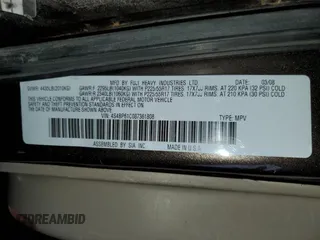 2008 Subaru Outback i z VIN 4S4BP61C087361808, wystawiony jako Copart lot #55209125 z przebiegiem 207 869 mil mil oraz Szkoda całkowita • Salvage title. Historia ofert i sprzedaży dostępna na DreamBid. Obrazek 13.