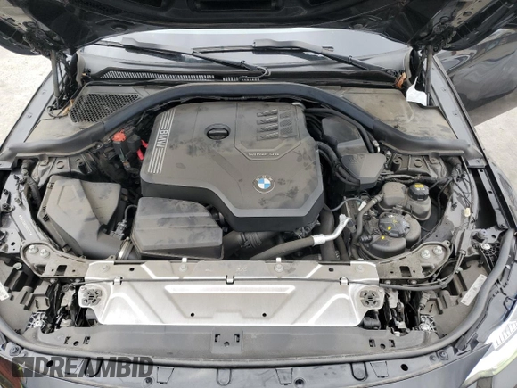 2022 BMW 2 Series 230i with VIN 3MW23CM02N8C63743, listed as a Copart auction lot 49281705 with 24,043 mi miles and Salvage Title. Bid and sale history available at carsss.com. Image 11.