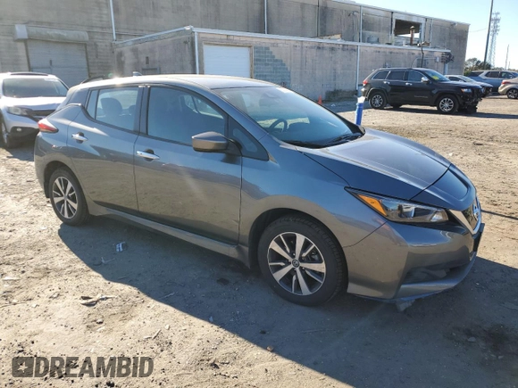 2020 Nissan LEAF with VIN 1N4BZ1BPXLC311054, listed as a Copart auction lot 80226864 with 46,874 mi miles and Salvage title. Bid and sale history available at DreamBid. Image 4.