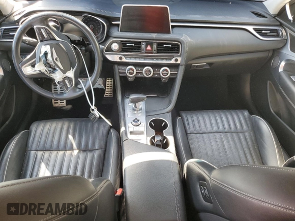 2019 Genesis G70 Advanced with VIN KMTG54LE7KU015008, listed as a Copart auction lot 76293874 with Not provided miles and Salvage title. Bid and sale history available at DreamBid. Image 8.