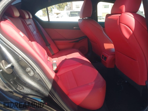2021 Lexus IS with VIN JTHGZ1B29M5038391, listed as a IAAI auction lot 41647851 with 45,446 mi miles. Bid and sale history available at carsss.com. Image 8.