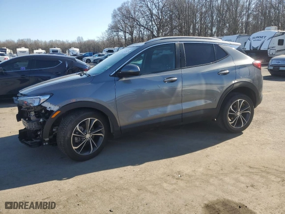 2021 Buick Encore GX Select with VIN KL4MMDS2XMB107878, listed as a Copart auction lot 48575825 with 23,932 mi miles and Salvage Title. Bid and sale history available at carsss.com. Image 1.