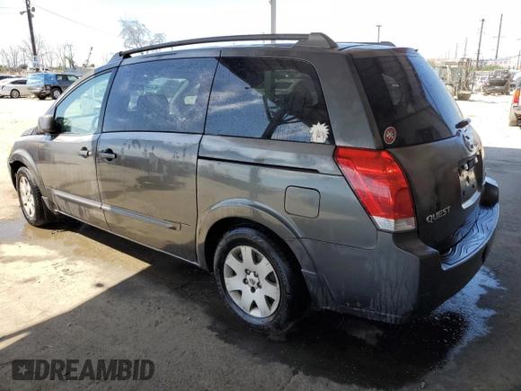 2004 Nissan Quest S with VIN 5N1BV28U74N365695, listed as a Copart auction lot 52963885 with 206,206 mi miles and Salvage Title. Bid and sale history available at carsss.com. Image 2.