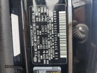 2016 Kia Sorento LX z VIN 5XYPGDA33GG148884, wystawiony jako Copart lot #55864485 z przebiegiem 129 331 mil mil oraz Szkoda całkowita • Salvage title. Historia ofert i sprzedaży dostępna na DreamBid. Obrazek 13.