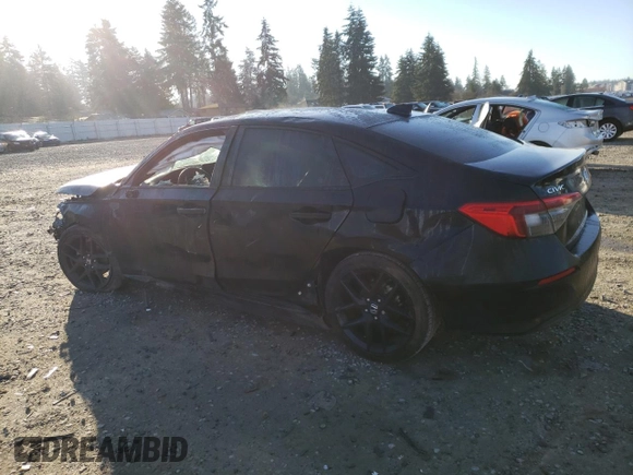 2023 Honda Civic Sedan Sport with VIN 2HGFE2F57PH556372, listed as a Copart auction lot 47306105 with 0 mi miles and Salvage Title. Bid and sale history available at carsss.com. Image 2.