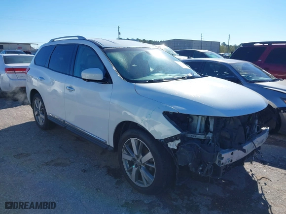 2013 Nissan Pathfinder SL with VIN 5N1AR2MN3DC652655, listed as a IAAI auction lot 41291223 with 176,037 mi miles. Bid and sale history available at carsss.com. Image 1.